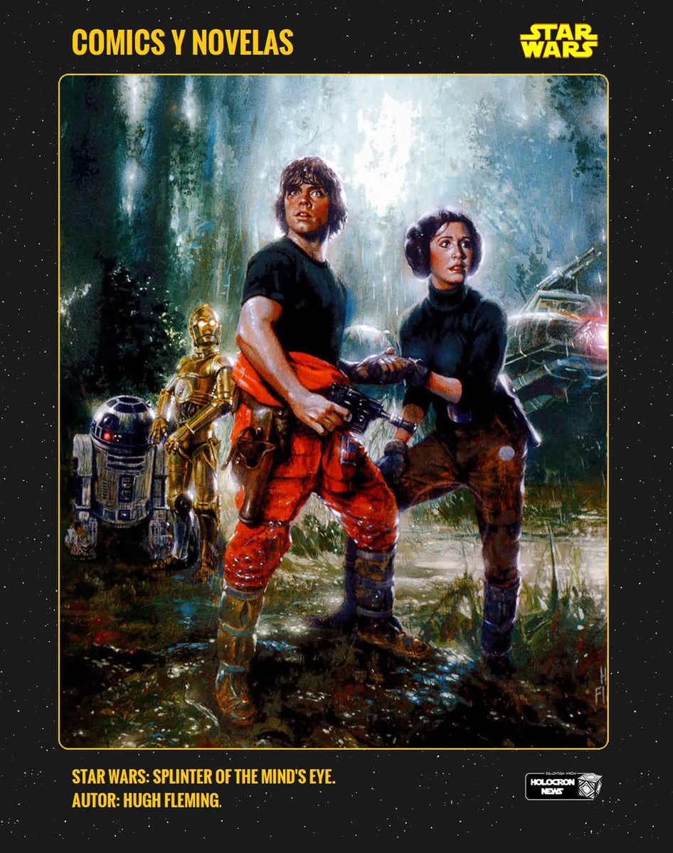 holocron_sw's tweet photo. 📚📕 ESTE ES UNO DE MIS FAVORITOS!! Este arte de la adaptación al cómic de #StarWars #SplinterOfTheMindsEye es uno de mis favoritos. Como siempre, un hermoso trabajo del maestro Hugh Fleming. https://t.co/XADPxH1ljy