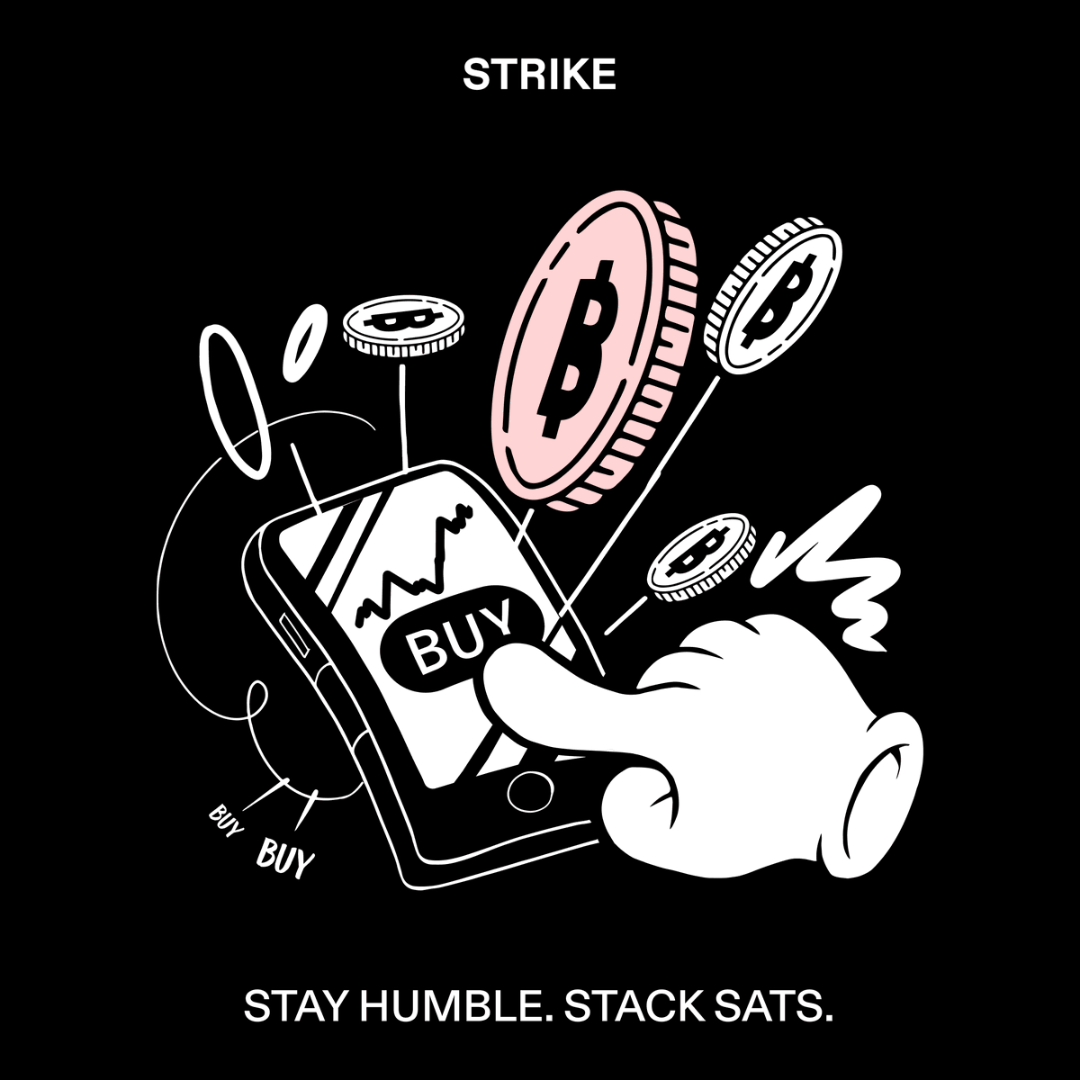 Strike's tweet image. 🚨 Sats are on sale 🚨

Strike is the easiest way to stack:

✅ Cheap buy #bitcoin fees
✅ No limits 
✅ Any order size 
✅ Major payment methods

The best way to #Bitcoin 🫡