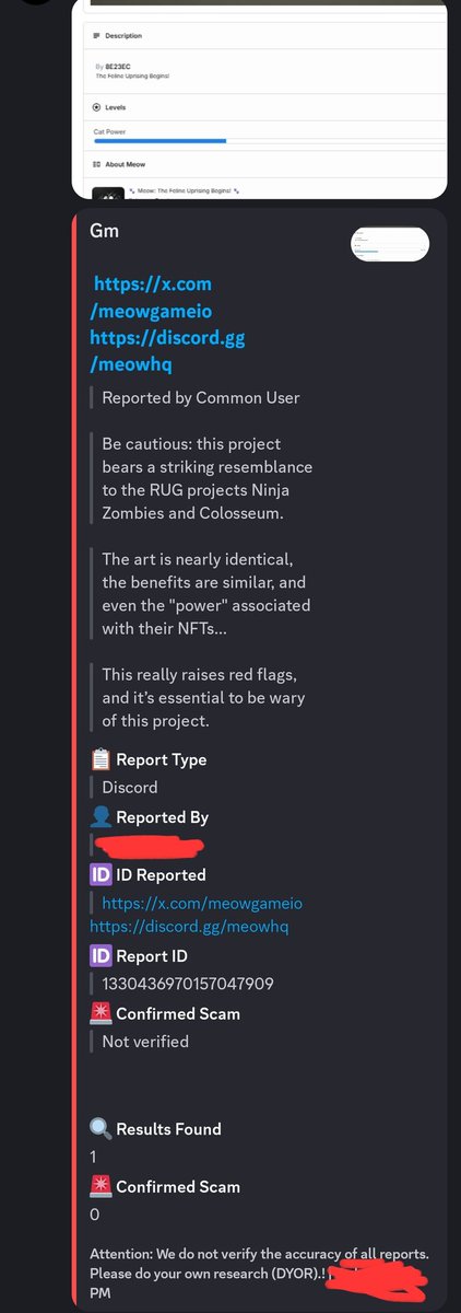 _TGS___'s tweet photo. With the market being rough scammers are finding new means to rug
Find scams now by using @ExtonScamTrack #saveurself
@Lacocca_eth
@meowgameio They completely wiped their dc and X now
They were old scams i guess - pathogen labs, colloseum, ninja zombies https://t.co/Esl6R3fiPl