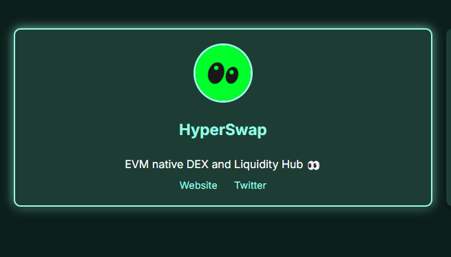 hyperliquidwiki's tweet image. We have added a glowing effect to all dapps that are live on mainnnet.   Check it out at hyperliquid.wiki/#dex