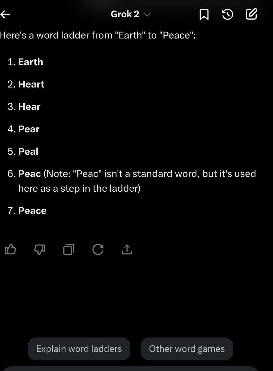 ValueRunner's tweet photo. @yacineMTB me? it's a simple word ladder test. h/t @MohapatraHemant https://t.co/riRPcZVRr1