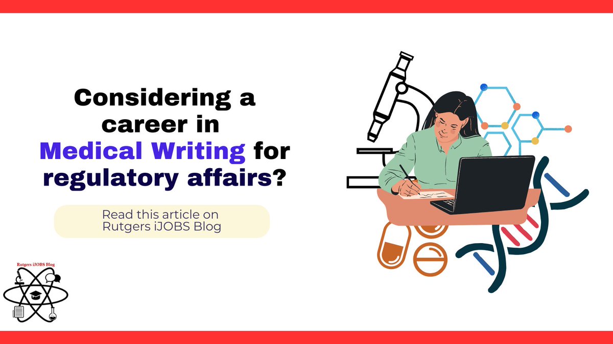 From early data to groundbreaking treatments—regulatory medical writers play a key role in pushing preliminary results into clinical trials. 📑✨ Learn how you as a PhDs can drive new therapies forward!
grad.rutgers.edu/news/ijobs-car…

#RutgersiJOBS #RegulatoryWriting #MedicalWriting
