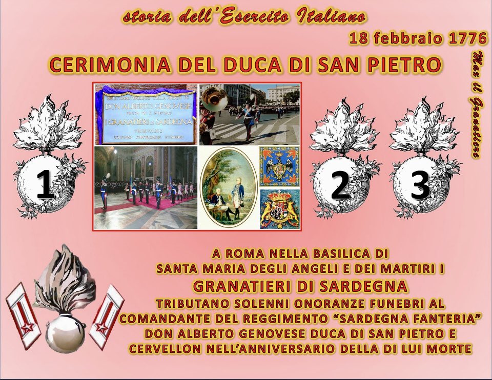 rafvlad's tweet photo. Onore e memoria a Don Alberto Genovese, Duca di San Pietro. Oggi, nella Basilica di Santa Maria degli Angeli, abbiamo reso omaggio a un simbolo di tradizione, valore e fedeltà alla storia 🇮🇹  Le radici del passato sono la forza del futuro #Granatieri @Esercito @MinisteroDifesa https://t.co/4MeTq95T0W
