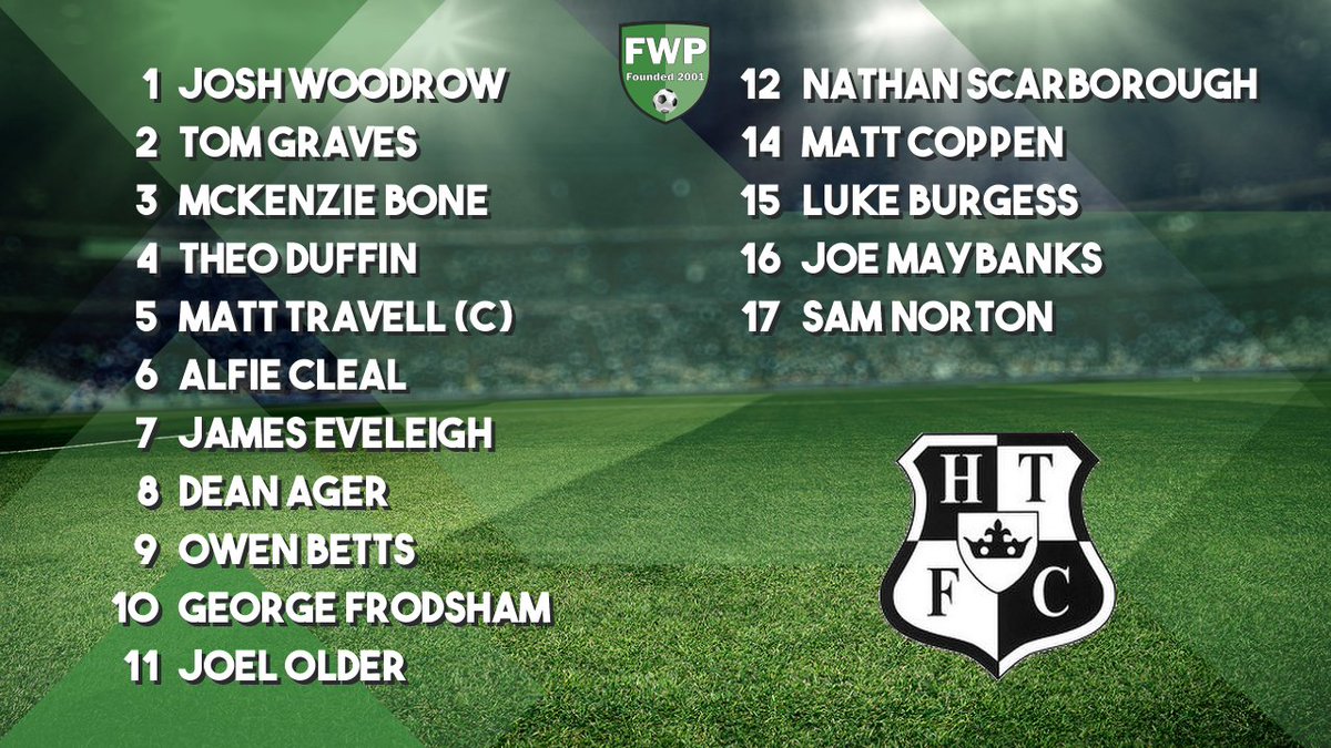HalsteadTownFC's tweet photo. HALSTEAD TOWN: Woodrow Graves Bone Duffin Travell (C) Cleal Eveleigh Ager Betts Frodsham Older; SUBS: Scarborough Coppen Burgess Maybanks Norton https://t.co/rRyEX9EmqQ https://t.co/FhilCtChRd