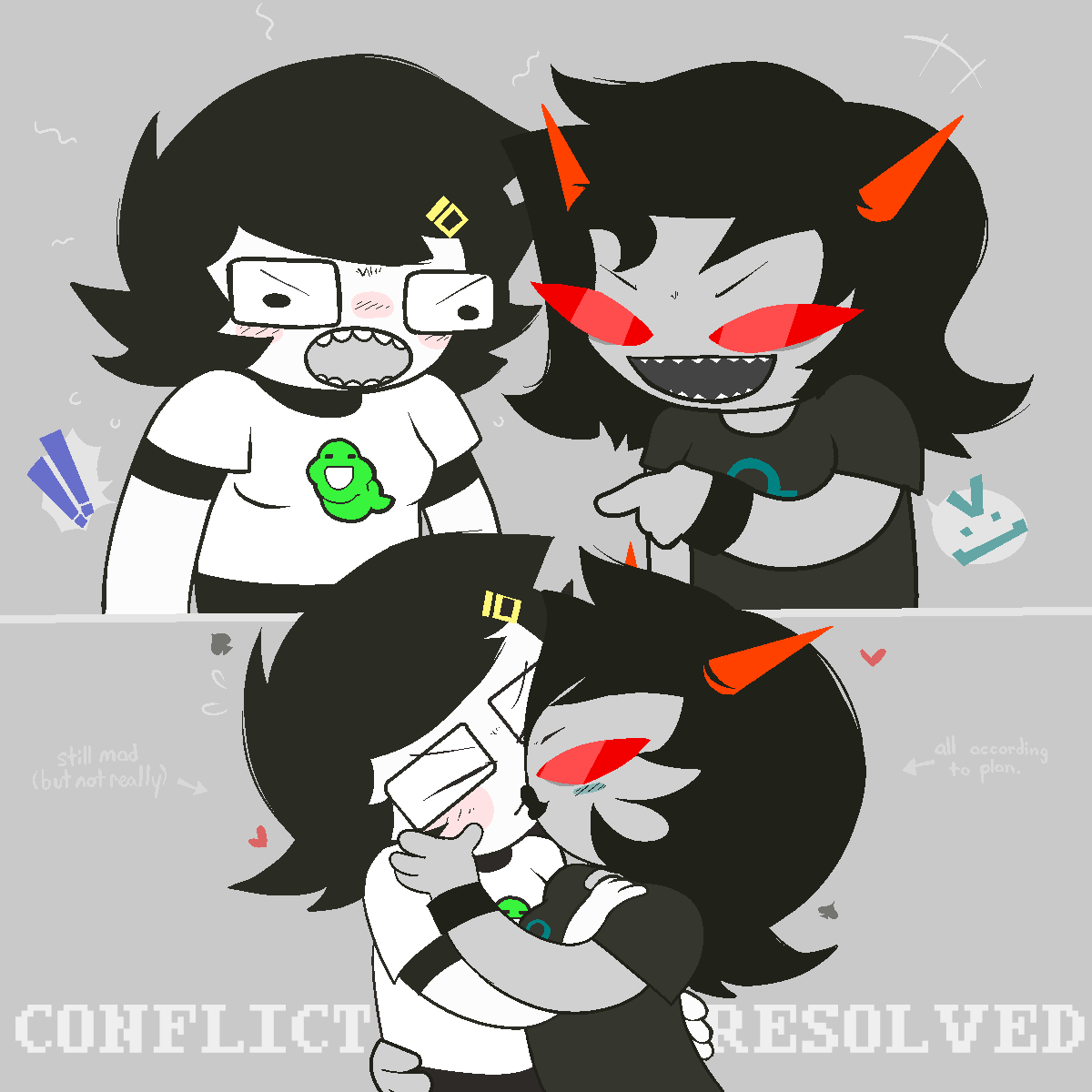 jjunerezii's tweet photo. junerezi 6 : conflict / resolution #homestuck https://t.co/oJurZPc11U