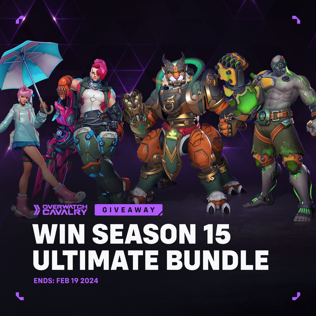 Overwatch Cavalry (@owcavalry) on Twitter photo ✨ Ultimate Bundle Giveaway ✨
Get the #Overwatch2 Battle Pass, Bonus Skins, Tier Skips and 2000 Coins!
👤 Follow <a href="/OWCavalry/">Overwatch Cavalry</a>
🔁 Retweet this post
💬 Reply with your favorite new skin
💜 Ends in 24 Hours! ✨ Ultimate Bundle Giveaway ✨
Get the #Overwatch2 Battle Pass, Bonus Skins, Tier Skips and 2000 Coins!
👤 Follow <a href="/OWCavalry/">Overwatch Cavalry</a>
🔁 Retweet this post
💬 Reply with your favorite new skin
💜 Ends in 24 Hours!