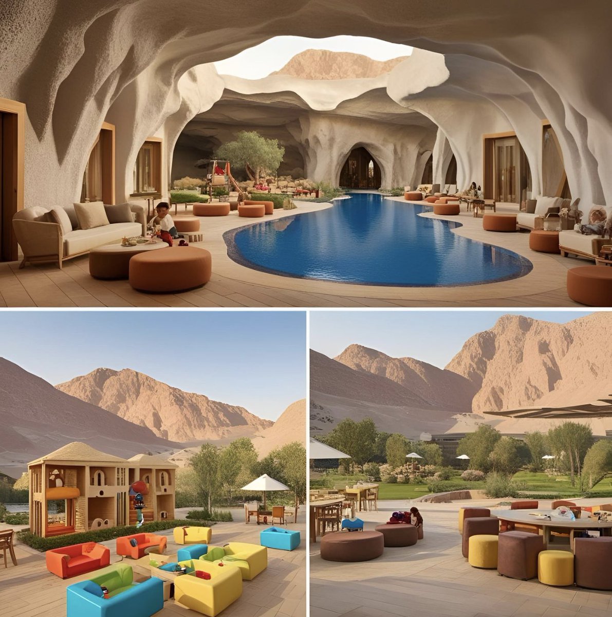 AwjHotels's tweet photo. An extraordinary stay like no other… Villas inspired by caves in the heart of the mountains, with stunning views that will take your breath away.

#Awjmoments https://t.co/agcqzY5lax