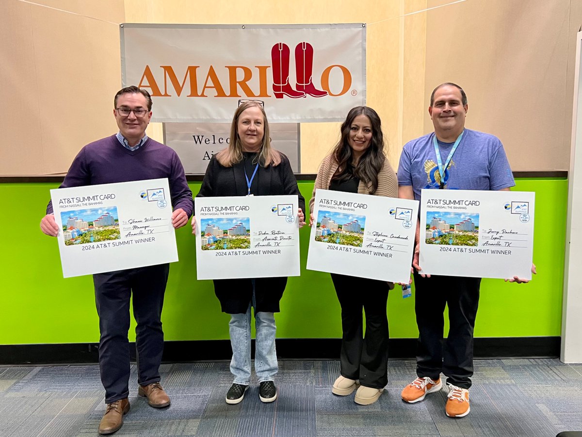 AmarilloAIA's tweet photo. Congratulations to our office 2024 Summit winners 👏👏
#GuinningTogether #LifeAtATT @joe_farrell21 @Connection_Exp https://t.co/WoNd0qSZ85