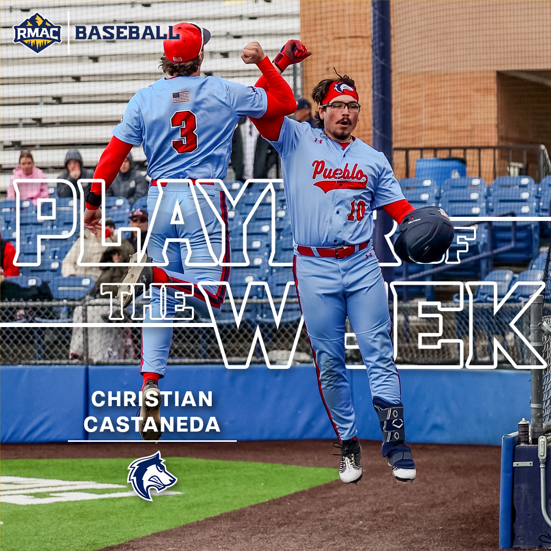 RMAC Sports (@rmac_sports) on Twitter photo RMAC Baseball Player of the Week!
<a href="/CSUPBaseball/">CSU Pueblo Baseball</a> senior first baseman Christian Castaneda!
#EverythingElevated RMAC Baseball Player of the Week!
<a href="/CSUPBaseball/">CSU Pueblo Baseball</a> senior first baseman Christian Castaneda!
#EverythingElevated