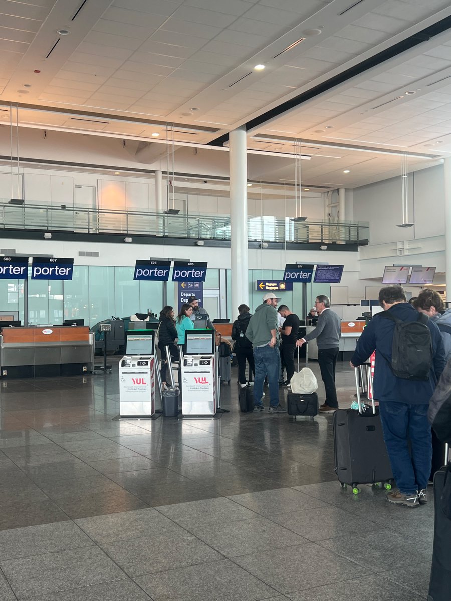 No one working at the <a href="/porterairlines/">Porter Airlines</a> in Montreal