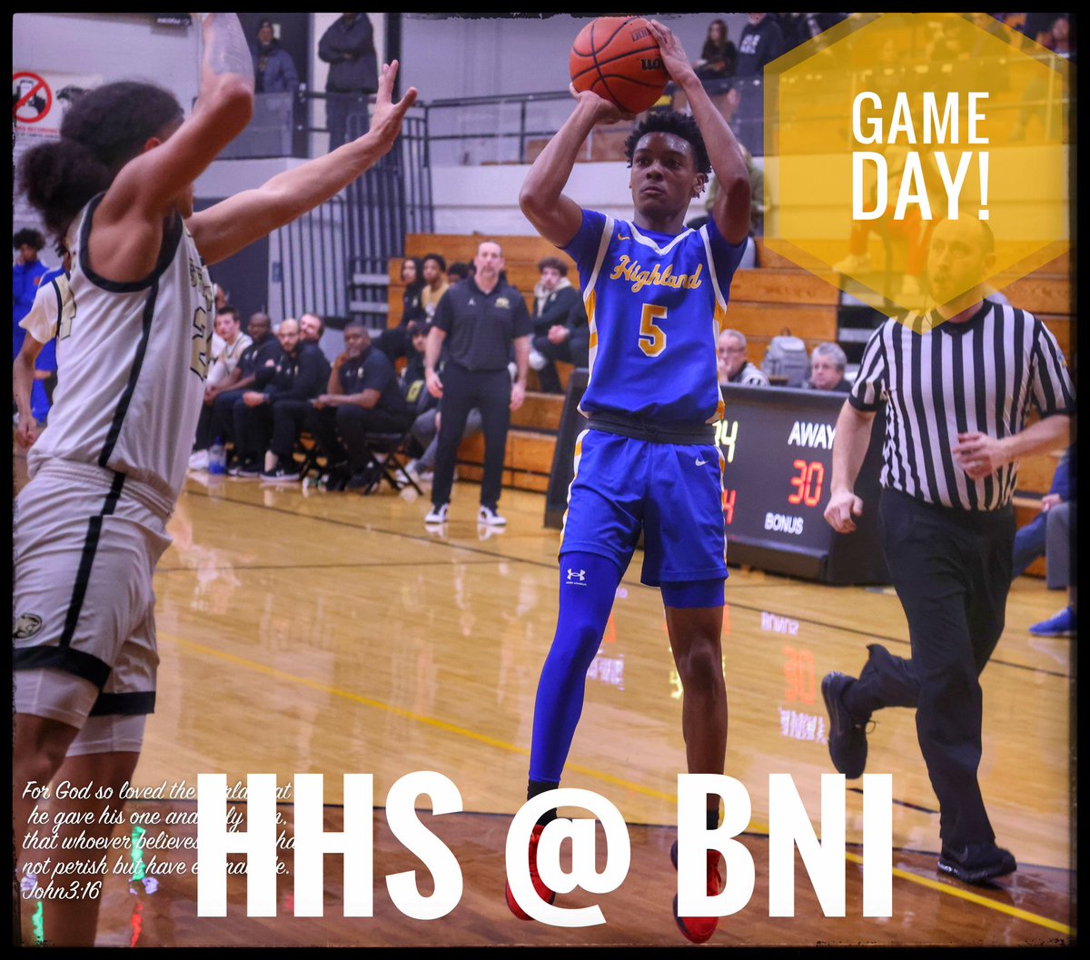 Highland HS Bball (@hhstrojansbball) on Twitter photo GAME DAY! The Trojans travel to Bishop Noll tonight! JV tips at 5:30pm, Varsity at 7:00pm. <a href="/HHS_FanSection/">HIGHLAND HIGH SCHOOL STUDENT SECTION</a> <a href="/stohAD1/">Ryan Harrington</a> GAME DAY! The Trojans travel to Bishop Noll tonight! JV tips at 5:30pm, Varsity at 7:00pm. <a href="/HHS_FanSection/">HIGHLAND HIGH SCHOOL STUDENT SECTION</a> <a href="/stohAD1/">Ryan Harrington</a>
