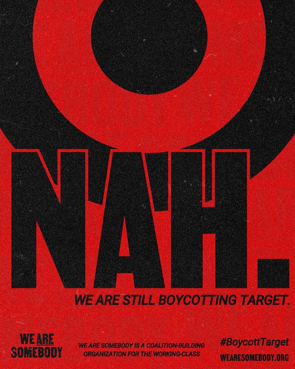 ninaturner's tweet photo. We are boycotting @Target because instead of standing on business, Target bent to the Trump administration’s bigotry.

We’re still not shopping there. https://t.co/92qBHV6oq2