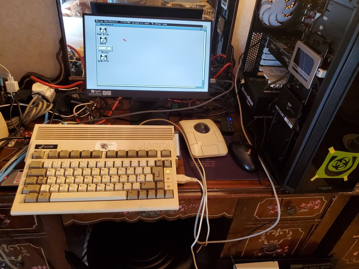 Retro computing adventures: using my 1992 A600 to diagnose what's wrong with my 2024 X5040.