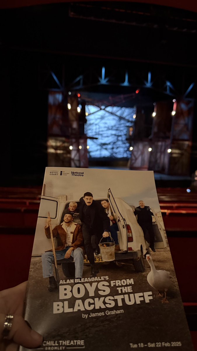 Clarissa’s Corner (@clarissascorner) on Twitter photo Settling into my seat at Churchill Theatre Bromley the for Boys from the Blackstuff! 🎭✨ Gritty, powerful, and still so relevant today—this one’s bound to hit hard. Running here until Saturday 22nd February, so if you haven’t got tickets yet, now’s your chance! Settling into my seat at Churchill Theatre Bromley the for Boys from the Blackstuff! 🎭✨ Gritty, powerful, and still so relevant today—this one’s bound to hit hard. Running here until Saturday 22nd February, so if you haven’t got tickets yet, now’s your chance!