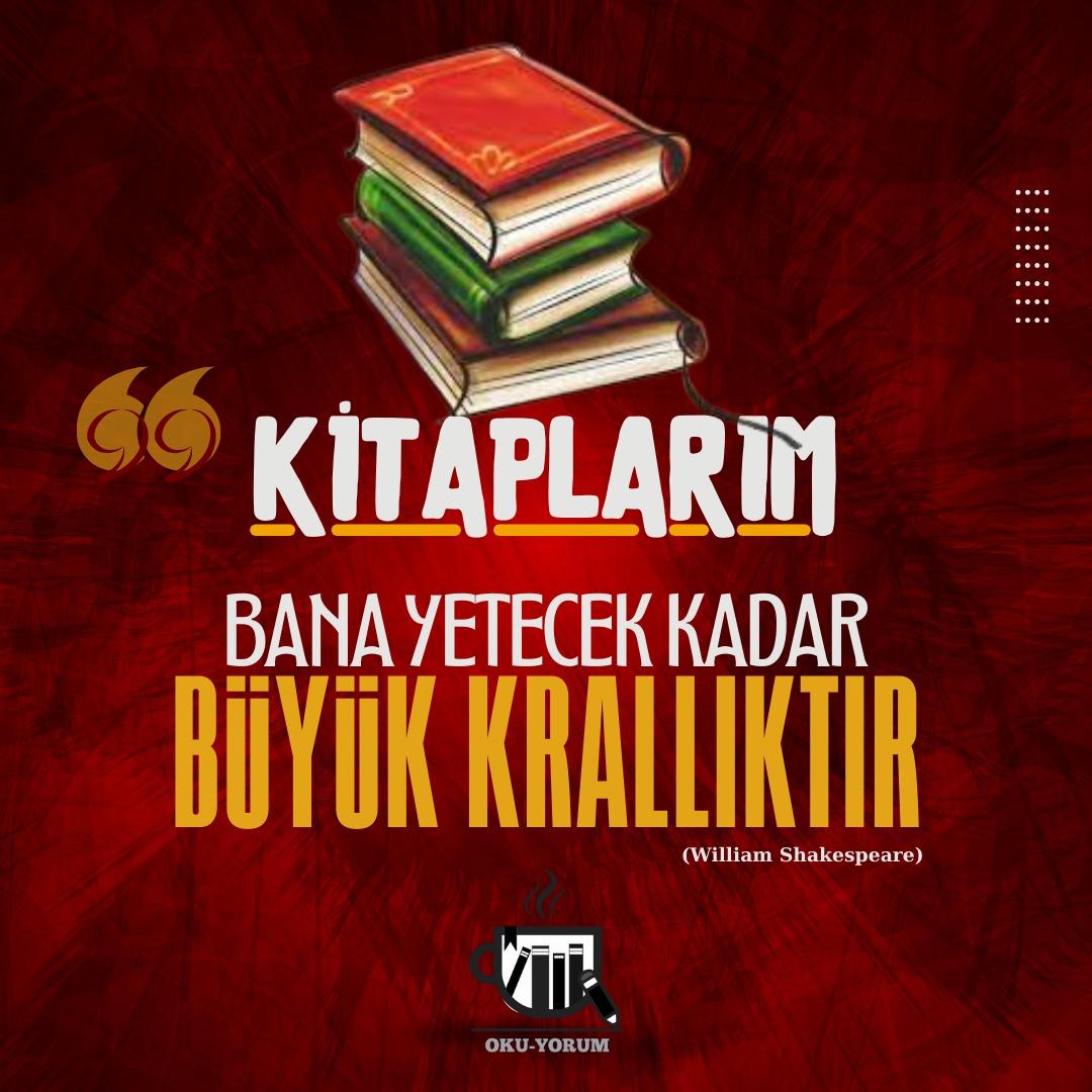 okuyorumglobal's tweet photo. "Kitaplarım, bana yetecek kadar büyük krallıktır."
(William Shakespeare)

📚
🔗 https://t.co/aDQHE6mlbf
📙

#okuyorum #okuyorumglobal #dijitalyazarlıkplatformu #Shakespeare #kitap #book #oku #read #yaz #write #yazar #writer #KitapKurdu #HerGünOku #yorumla #edebiyat https://t.co/D3O9PlRevD