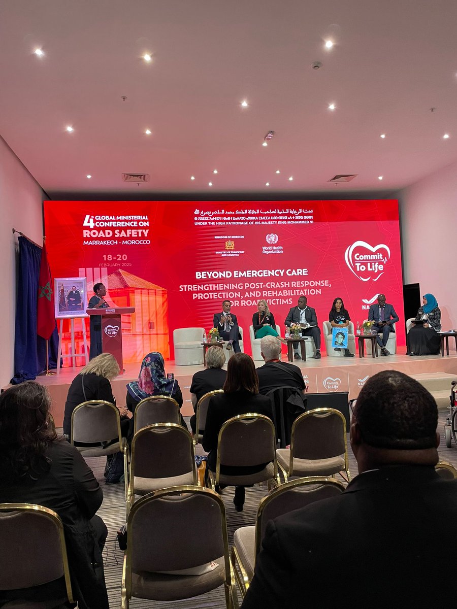 HopkinsINJURIES's tweet image. ❤️‍🩹 At the 4th Global Ministerial Conference on Road Safety in #Marrakech, JH-IIRU highlighted the importance of post-crash care response in road safety efforts.

Timely rehabilitation helps alleviate suffering, supports recovery and restores independence.

#CommitToLife