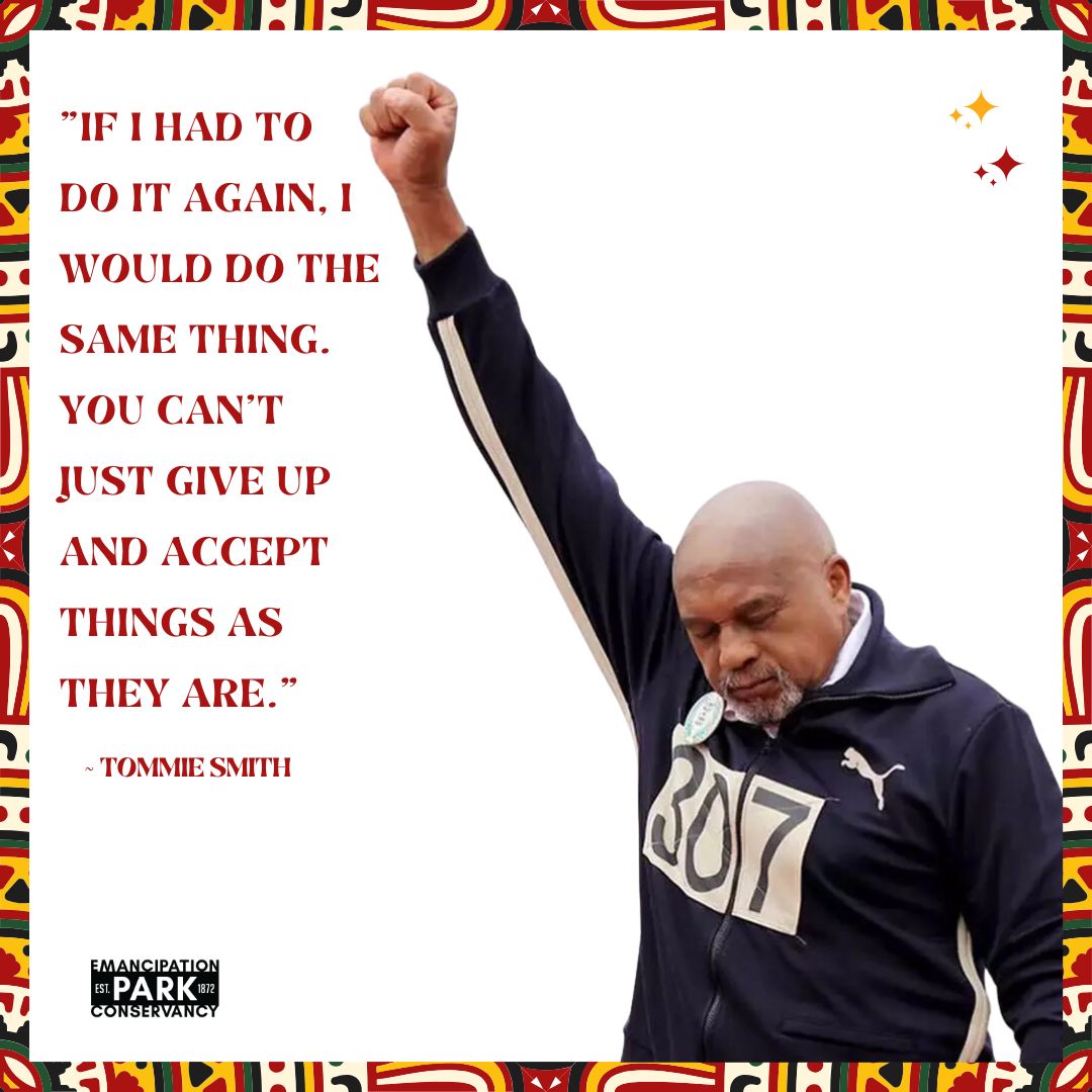 CELEBRATING &amp; REMEMBERING BLACK HISTORY - QUOTE OF THE DAY -"If I had to do it again, I would do the same thing. You can't just give up and accept things as they are."    ~ Tommie Smith

Don't Give Up.

#BlackHistory
#CelebrateBlackHistory