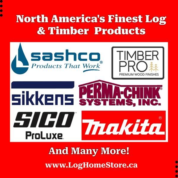 LogHomeStore1's tweet image. We have the largest inventory in Canada of log home and timber supplies, with a variety of different brands including: Sashco, Permachink, Timber Pro, Sikkens, Sico Proluxe, Makita and More! Visit our website today to see what products we offer!
#LogHomeStore #Sashco #PermaChink