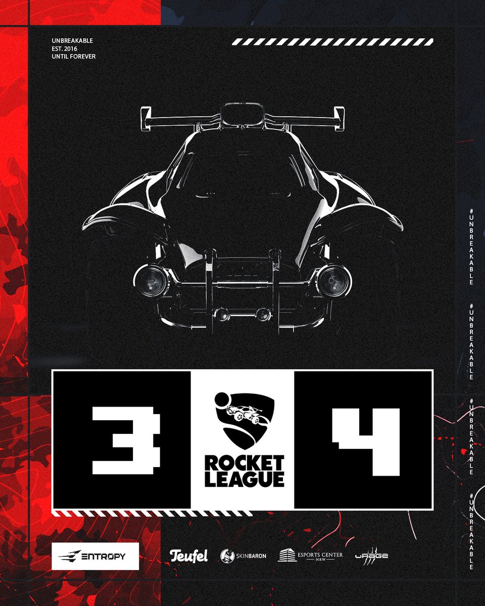 EntropyGaming's tweet photo. Im heutigen @RivalRushRL Match konnten wir unseren 2-Punkte-Vorsprung nicht in einen Sieg verwandeln. Ärgerlich, aber Mund abwischen und weitermachen.  

#unbreakable https://t.co/wwpf6atOHS