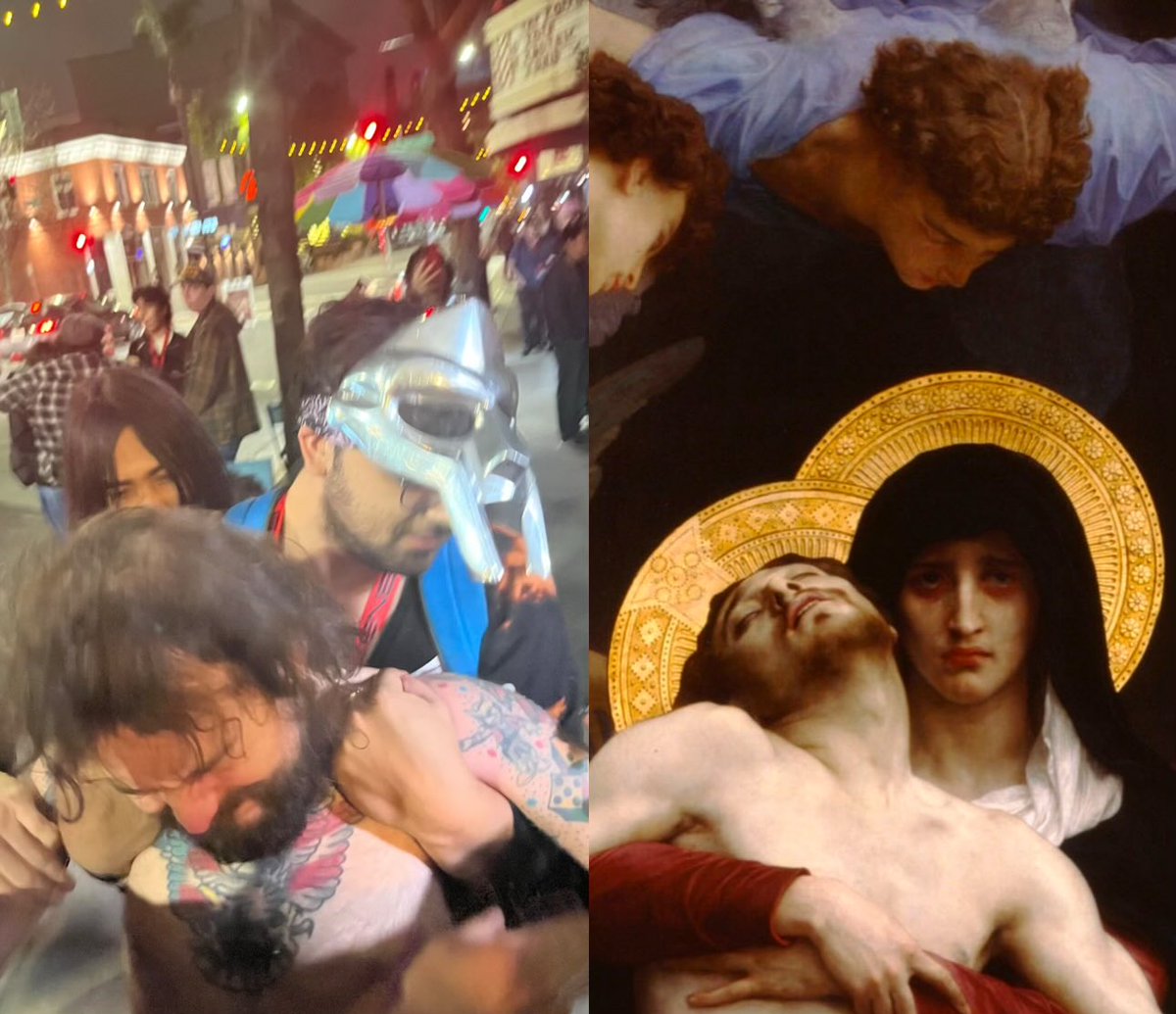 Pietà, William-Adolphe Bouguereau, 1876, flipped