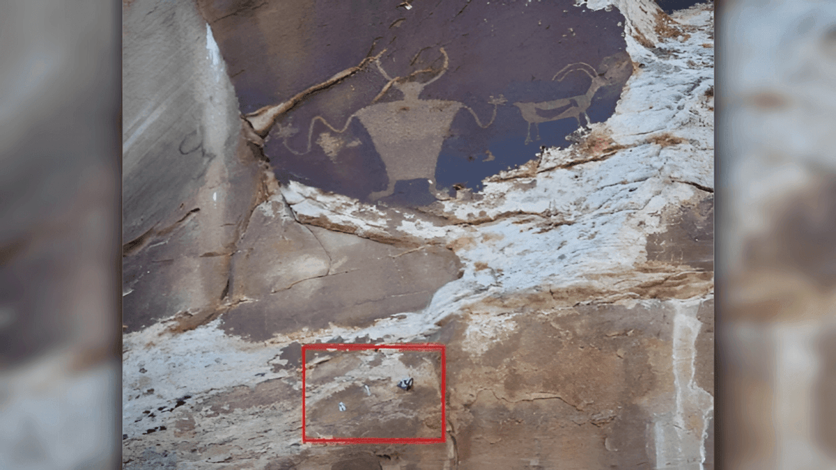 HelpWithMeds's tweet image. Climbing Bolts Deface Ancient 'Pregnant Sheep' Petroglyph in Utah

- Unauthorized climbing bolts installed on ancient petroglyph panel
- Authorities seek public assistance to identify those responsible
- Incident highlights ongoing threats to indigenous cultural sites

In…