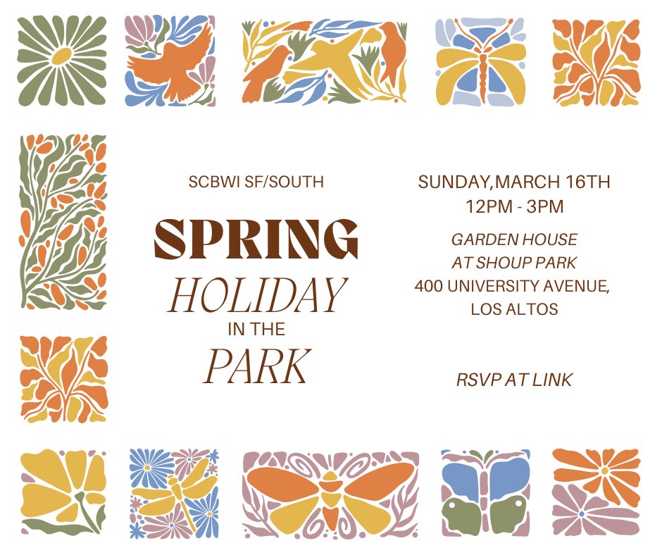 As part of our Spring Holiday in the Park event, we are offering manuscript critiques by local, published authors, submissions due Fri 2/21!

Get feedback from Christine Evans (PB only, online), Charlotte Cheng (PB only), and Sam Subity (MG/YA)!

Info: scbwi.org/events/spring-…