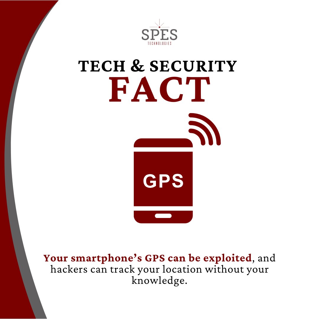 spestech's tweet image. Your smartphone’s GPS can track your location without consent. Disable unnecessary location tracking, use a VPN, and be cautious with apps that compromise privacy. Protect your personal info—your phone’s more vulnerable than you think! 📱 #SpesTech #SmartphoneSecurity