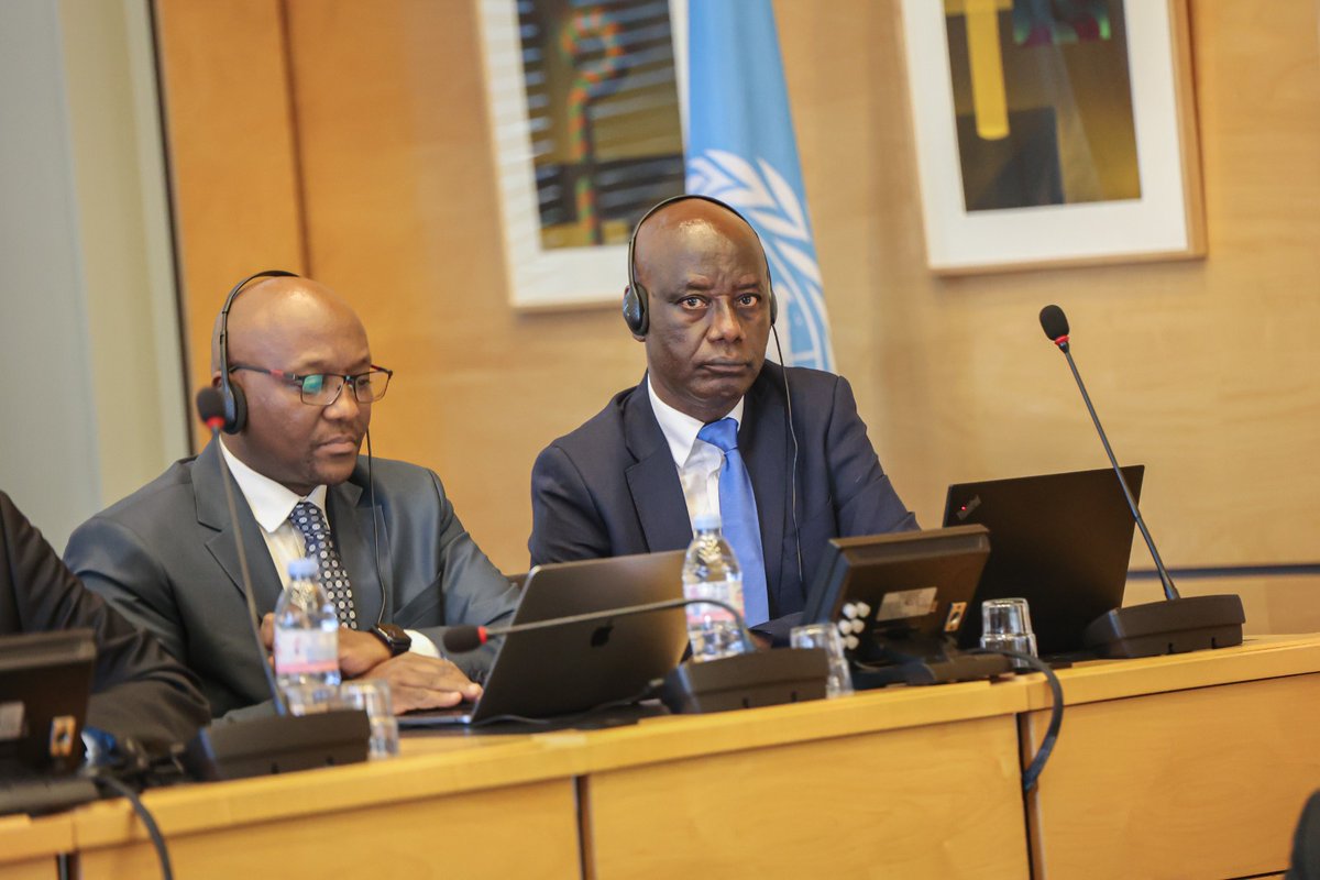 Rwanda_Justice's tweet image. Hon. Minister of Justice &amp;amp; Attorney General @eugirashebuja1 with Amb. @NgangoJ5 and the #Rwanda delegation attended the 13th Meeting of the 77th Session of the Committee on Economic, Social and Cultural Rights #CESCR, from 17-18 February 2025, at the @UNHumanRights in #Geneva.