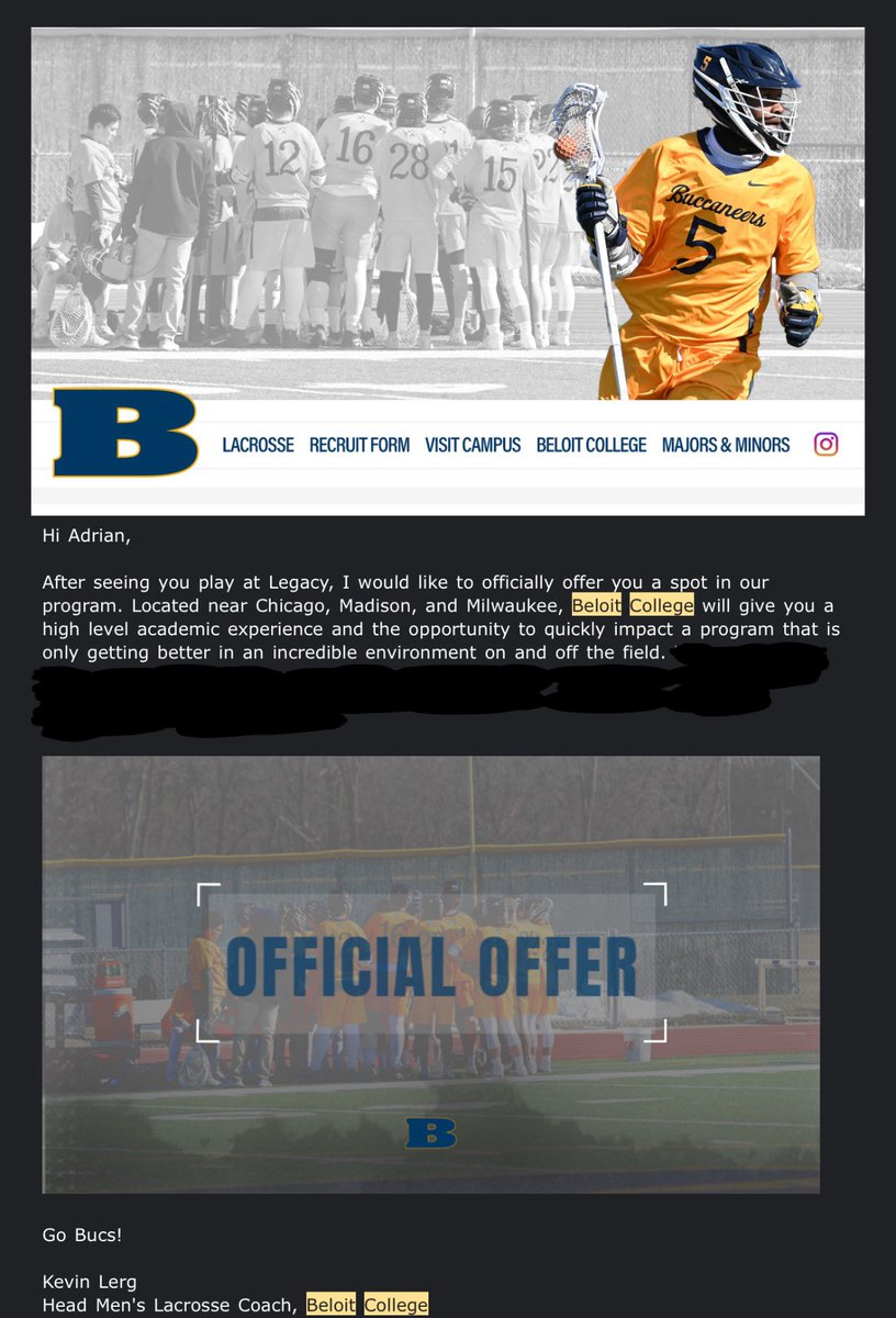 Blessed and grateful to receive an offer to play lacrosse <a href="/Beloit_College/">Beloit College</a> #AGTG #BlessedAndGrateful #beliotlax #ath #multisportathlete
