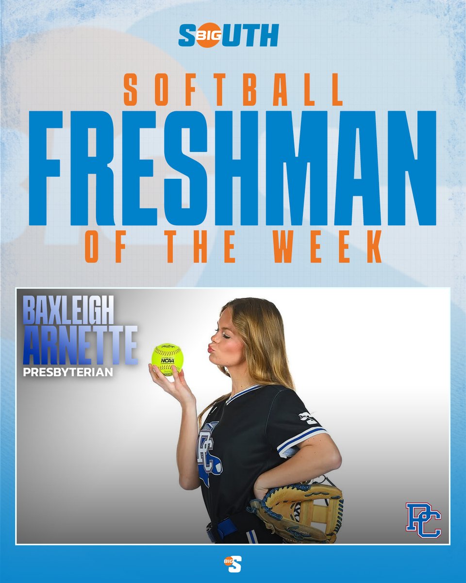 She hit .667 (6-9) in helping the Blue Hose complete a 3-0 weekend 🔥

<a href="/BlueHoseSB/">PCSB</a>'s Baxleigh Arnette is the #BigSouthSB Freshman of the Week!