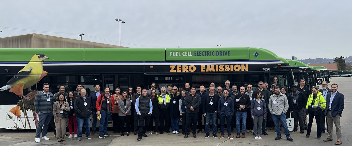 CAHydrogen's tweet photo. Last week’s Fuel Cell Bus Workshop convened #transit leaders to explore #hydrogen #fuelcells in #zeroemissiontransit. Thanks to Cavendish Hydrogen, FASTECH, Fiedler Group, @FirstPublicH2, H Cycle, @H2Bayo, @IvysEnergy & @TrilliumEnergy. Special thanks to @rideact for the tour! https://t.co/jH7OpS09uC
