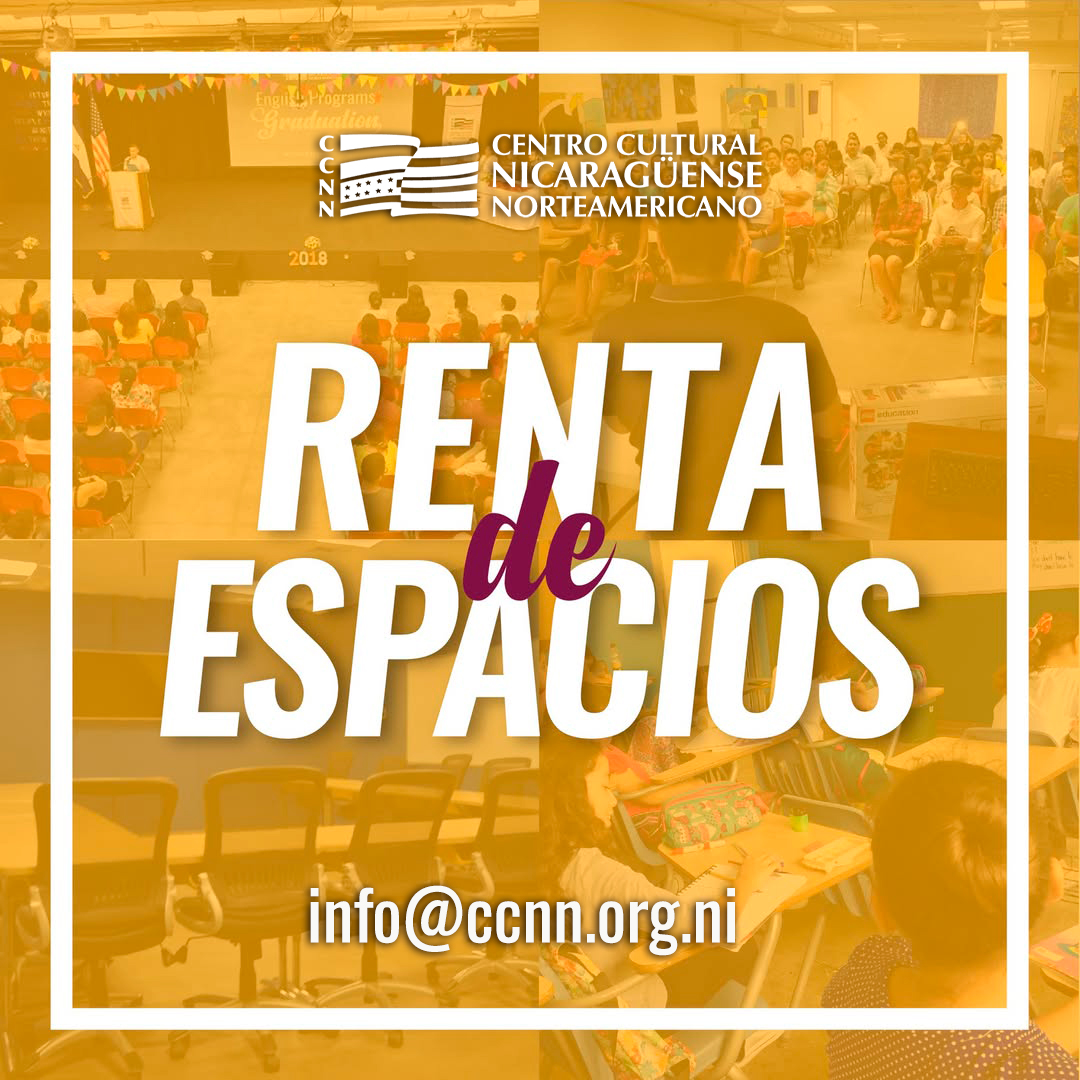 ¿Buscas el lugar ideal para tu próximo evento?
El CCNN te ofrece Teatro, sala de conferencias, Galerías de Arte y salones de clases totalmente equipados, todo a precios competitivos.

¡Contáctanos!
7517-4100
info@ccnn.org.ni
 ccnn.org.ni/servicios-ccnn…