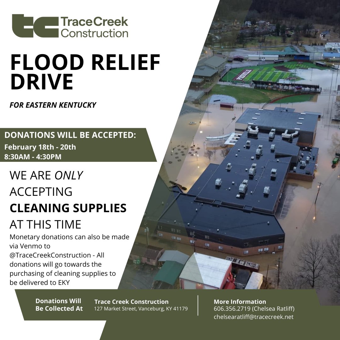 Our hearts are with our neighbors and friends across Kentucky as they face the aftermath of the catastrophic floods. 💚
Any contribution will make a direct impact in supporting the communities in getting back on their feet. 

Thank you to Outfield Hardware in Garrison, KY for