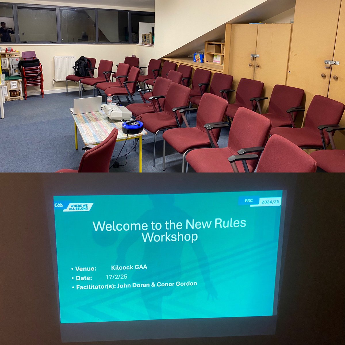 Our final FRC new Rules workshop was delivered last night to coaches in <a href="/KilcockGAA/">Kilcock GAA</a> by staff <a href="/johndoran86/">john doran</a> and Conor Gordon.
Thanks to the coaches who attended and best of luck in the season ahead. <a href="/KildareGAA/">Kildare GAA</a>