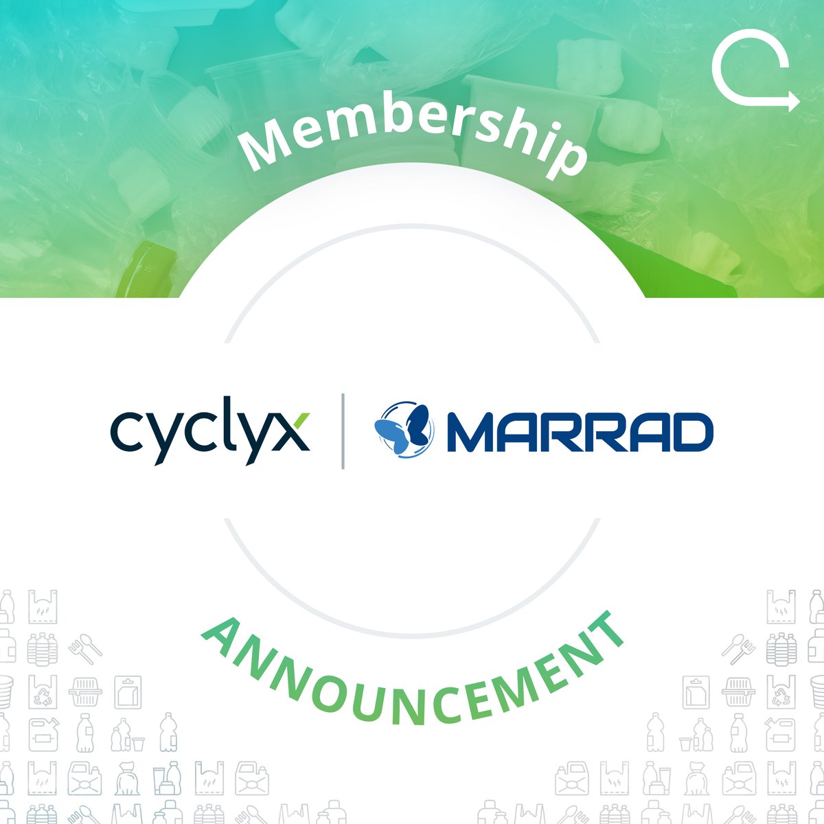10to90's tweet photo. Join us in welcoming the newest Cyclyx consortium member, Marrad—a leading company in sustainable materials management.  

To learn more about the Cyclyx consortium, visit our website: https://t.co/VLWNAHoKww https://t.co/EcCmmOUZJU