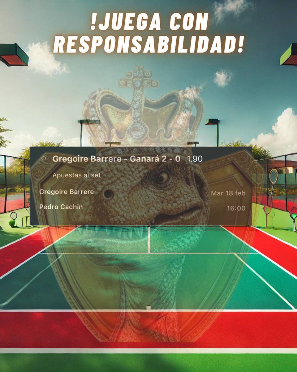 DinoTipster's tweet photo. 🎾TENIS 
VAMOS CON EL 2-0!
Stake 3 https://t.co/bLBidXxUeD