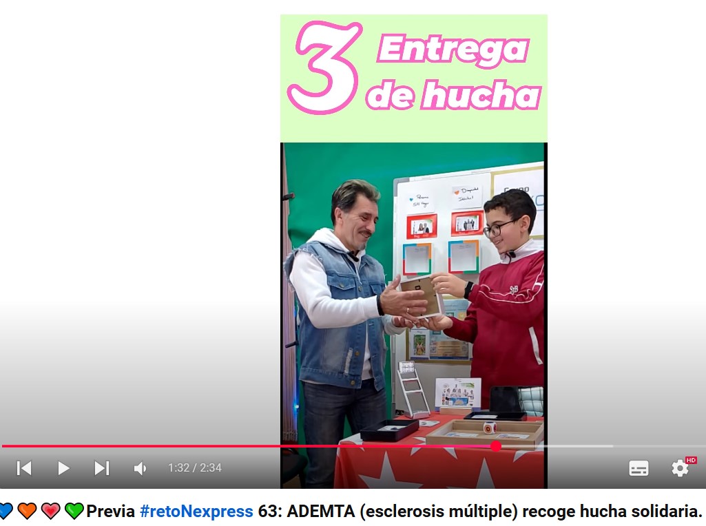 Néstor Blasco Morena (@nestornexcom) on Twitter photo Hoy #RetoNexpress 63. A las 19:00 h, la asociación <a href="/Asoc_ADEMTA/">ADEMTA</a> , que fue nominada por <a href="/alvarofutsal/">Álvaro Aparicio Fern</a> , recoge la 1ª #HuchaSolidaria.
👁 Partida de cromos!. No digo si pierdo o gano, pero sí que será clave el cromo de <a href="/davidramosb13/">David Ramos</a> . 😱
#LargaVidaAlFutsal
youtube.com/watch?v=nMzQvw… Hoy #RetoNexpress 63. A las 19:00 h, la asociación <a href="/Asoc_ADEMTA/">ADEMTA</a> , que fue nominada por <a href="/alvarofutsal/">Álvaro Aparicio Fern</a> , recoge la 1ª #HuchaSolidaria.
👁 Partida de cromos!. No digo si pierdo o gano, pero sí que será clave el cromo de <a href="/davidramosb13/">David Ramos</a> . 😱
#LargaVidaAlFutsal
youtube.com/watch?v=nMzQvw…
