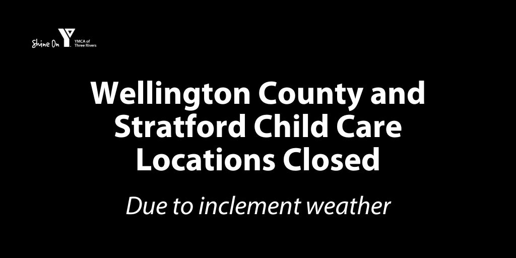 YGuelph's tweet photo. NOTICE ‼️ 
YMCA Child Care centres in Wellington County and Early On Stratford locations are closed today, Tuesday, February 18, 2025 due to inclement weather. https://t.co/tULxUzqjDo