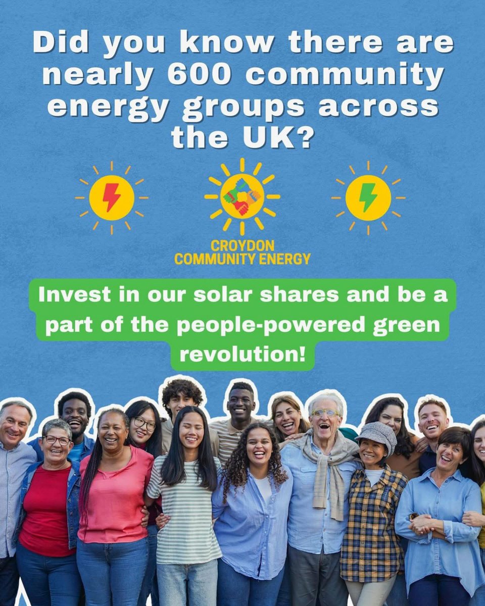 Croydon Community Energy gives the residents a unique chance to invest in the solar future of Croydon and have a stake in the renewable energy revolution! 

We have already met 12% of our target in a week! 74 days left before the share offer closes. 

crowdfunder.co.uk/p/croydon-comm…