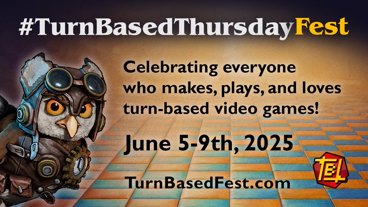 Join us for the 3rd #TurnBasedThursdayFest on June 5-9! 

An event packed with excellent games 🎮 a content creator showcase 😎 and a massive Steam sale 🥳  

Devs and creators sign up here 👇 forms.gle/eNx1UNYL96nd23…

Help us share and spread the word ❤️🔃 Now it's your turn!