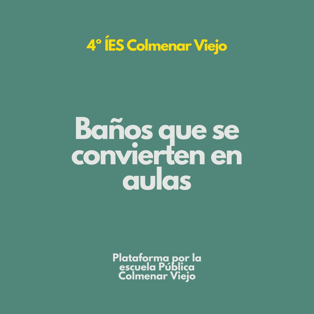 Plataforma por la Educación Pública Colmenar Viejo tweet media