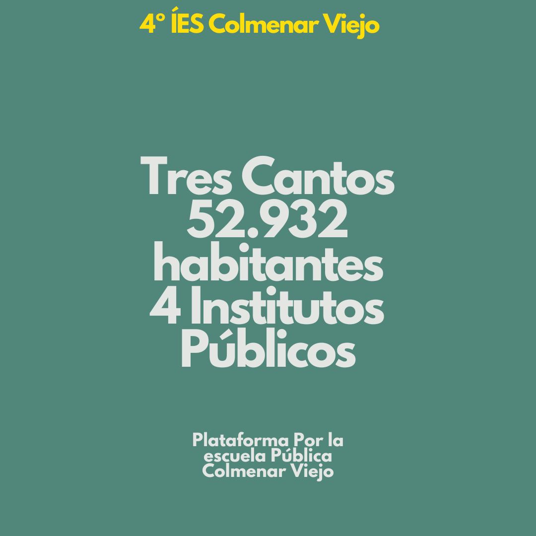 Plataforma por la Educación Pública Colmenar Viejo tweet media