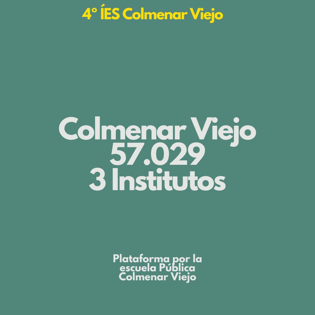 Plataforma por la Educación Pública Colmenar Viejo tweet media