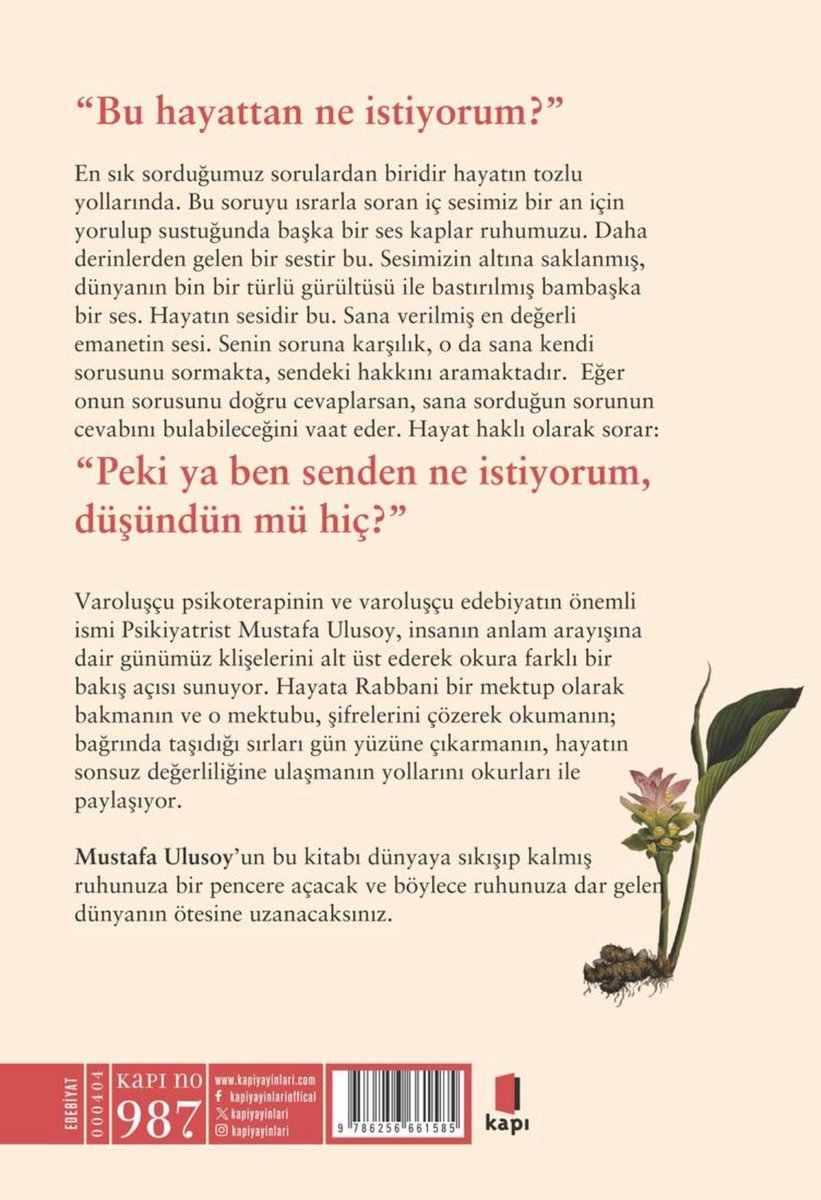 Denemelerden oluşan kitabım Hayat Senden Ne İstiyor satışta. Kitapyurdu, alfakitap, amazon gibi mecralardan edinebilirsiniz.