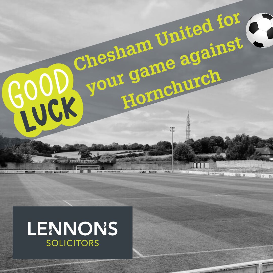 LennonsSols's tweet image. Good luck to Chesham United who are playing Hornchurch away today.

We're proud to support the Generals and wish them all the best for a great performance and a positive result!
#localteam #proudsponsors