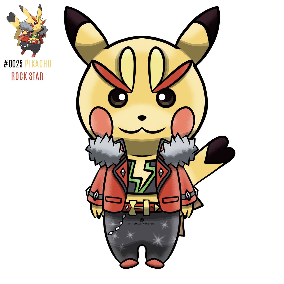 themawt's tweet photo. Pokemon Crossing 
#0025 Pikachu
#0025 Pikachu Rock Star
#0025 Pikachu Pop Star

#themawtpoke #themawtarcsion #pokemon #poké #pokedex #fanart #pokemoncrossing #animalcrossing #digitalart #illustration #pikachu https://t.co/5rGFtLyD8i