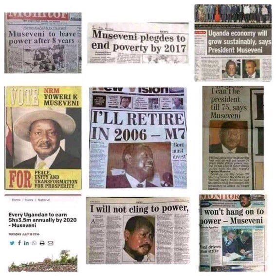 Even Museveni used to say i will retire when my term ends. He vowed never to cling to power and even signed publicly that he will leave office in 2006. We are in 2025, he is still president of Uganda.