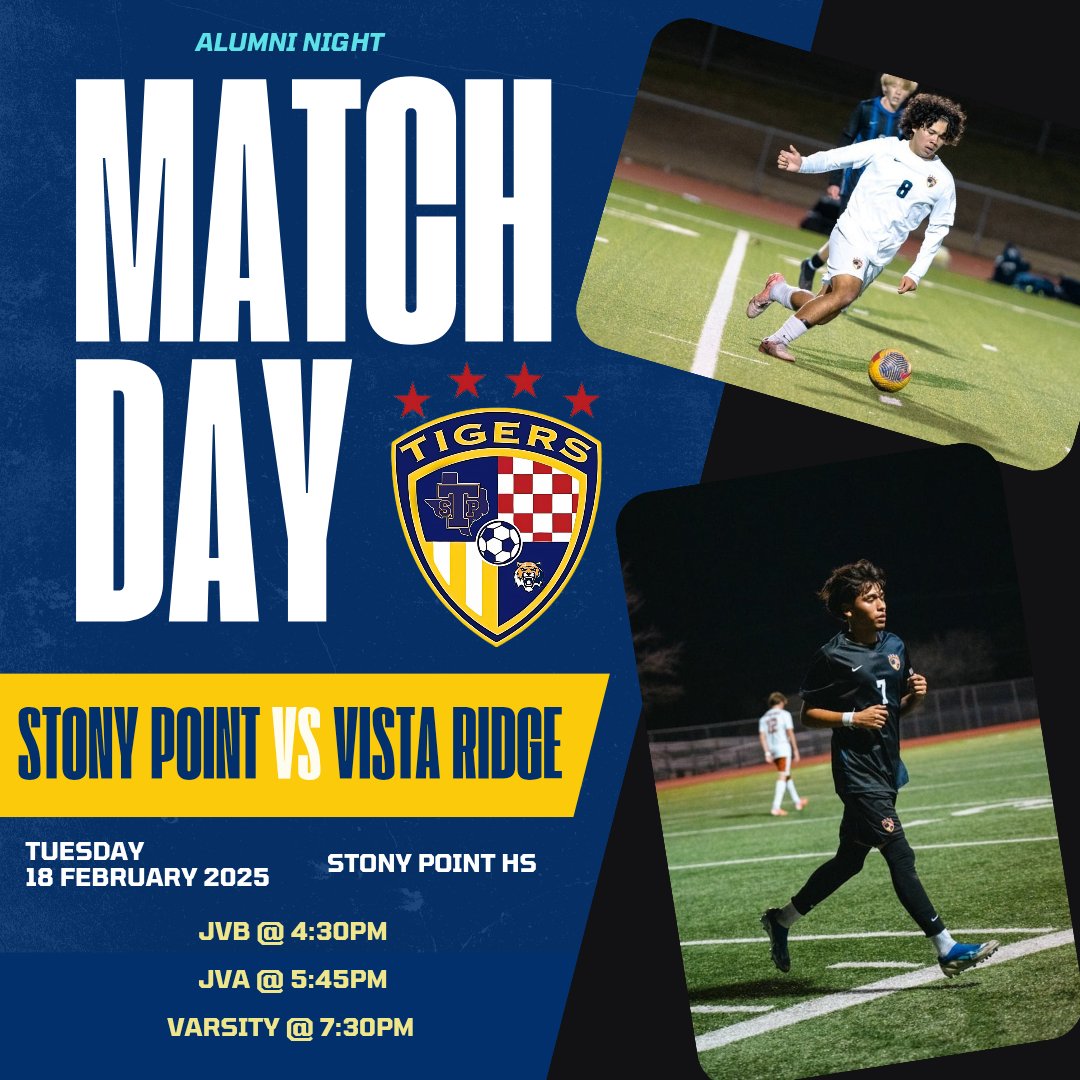 Stony Point Tigers Men’s Soccer tweet media