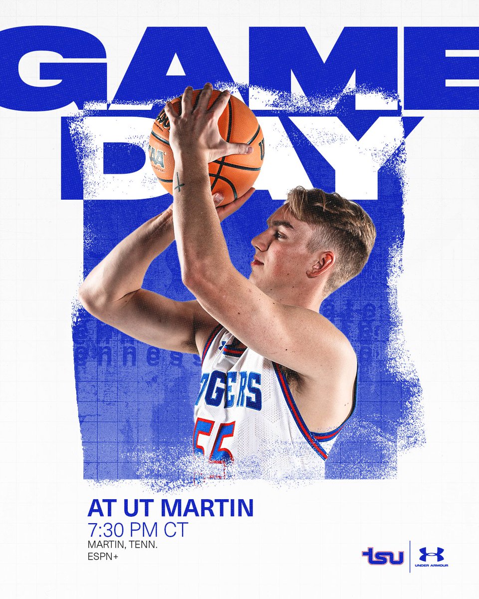 TSUTigersMBB's tweet photo. 𝗚𝗔𝗠𝗘𝗗𝗔𝗬

🆚 UT Martin
🕢 7:30 PM
🏟️ Elam Center
📺 https://t.co/haBUeD1gmD
📊 https://t.co/FZiFzA5Tzp https://t.co/fA24zs9e0L