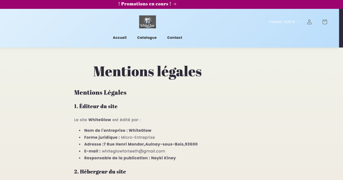 Salut <a href="/KobzDetaille/">KOBZ 👺</a> (aka <a href="/NaikyOh6/">𝐍𝐄𝐘𝐊𝐈 💎🇧🇷</a>) 
 
J'espère que tu es en règle et blanc comme neige avec ton site dropshipping whiteglow.net 
(initialement autofortouch.myshopify.com et redirige désormais vers whiteglow.net) 

Archives : 
archive.ph/r0JNs